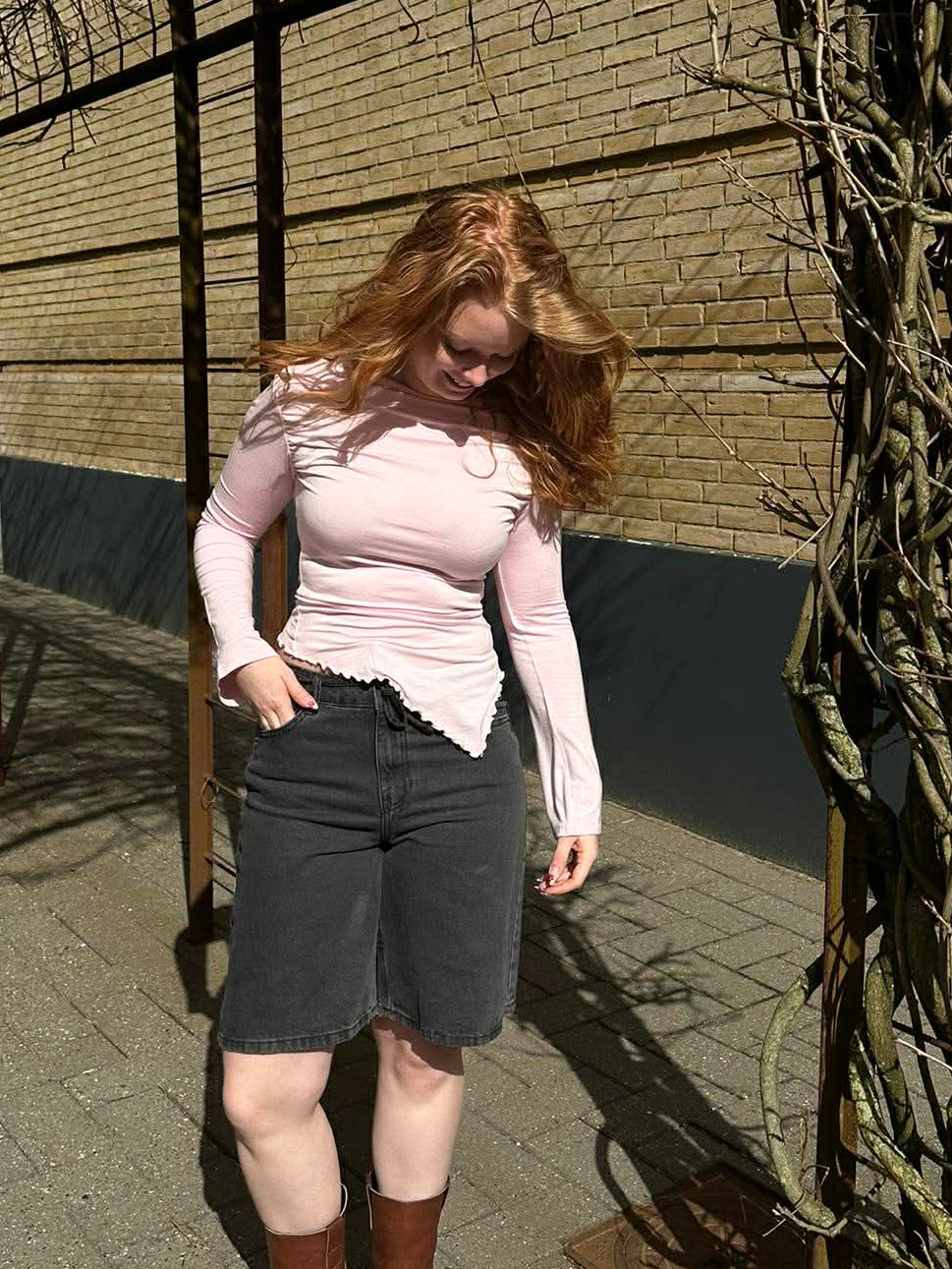 NMMAISY 5 Pockets Shorts - Black Denim